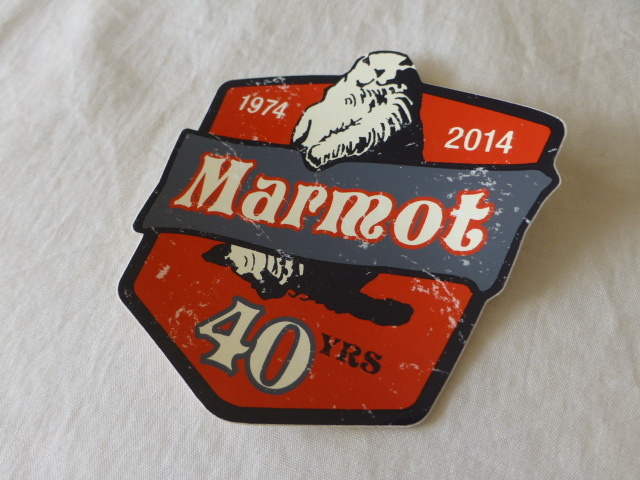 マーモット Marmot 40YRS ステッカー 40YRS Marmot マーモット 1974-2014 マーモット Marmot marmotの画像2