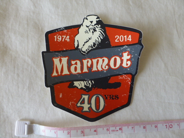 マーモット Marmot 40YRS ステッカー 40YRS Marmot マーモット 1974-2014 マーモット Marmot marmotの画像3