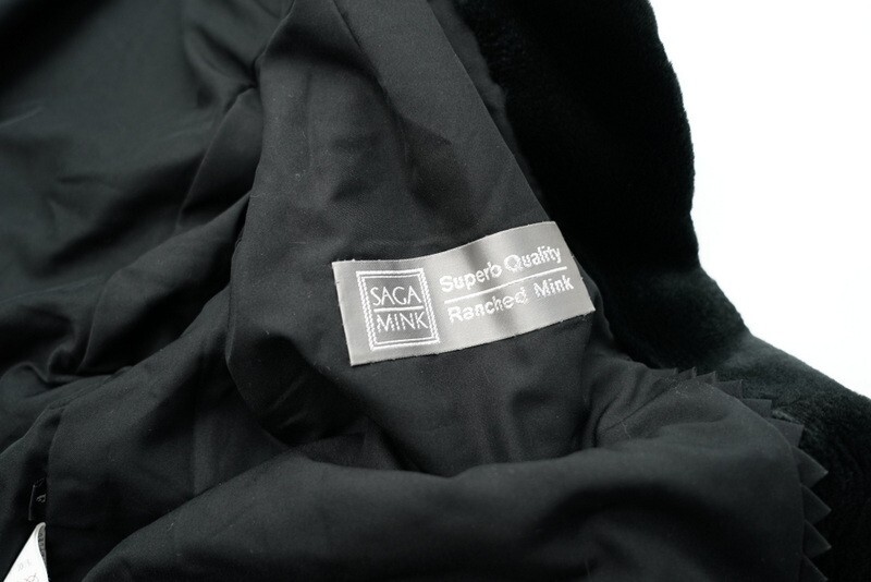 GP5653＝SAGA MINK/サガミンク 銀サガ シェアードミンク ファーコート/ファージャケット 最高級毛皮 リアルファー ダークグリーン系 sizeF_画像7