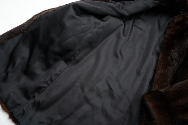 GP5330＝ブラックグラマ/BLACKGLAMA マホガニーミンク MG Sable FUR*ファーコート/ファージャケット 最高級毛皮 MINK リアルファ― sizeF_画像6