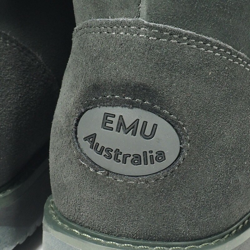 TG9290■未使用■エミュ オーストラリア/EMU Australia*SHORELINE*W11249*リアルムートン*レースアップブーツ*シープスキン*防水*グレー系_画像6