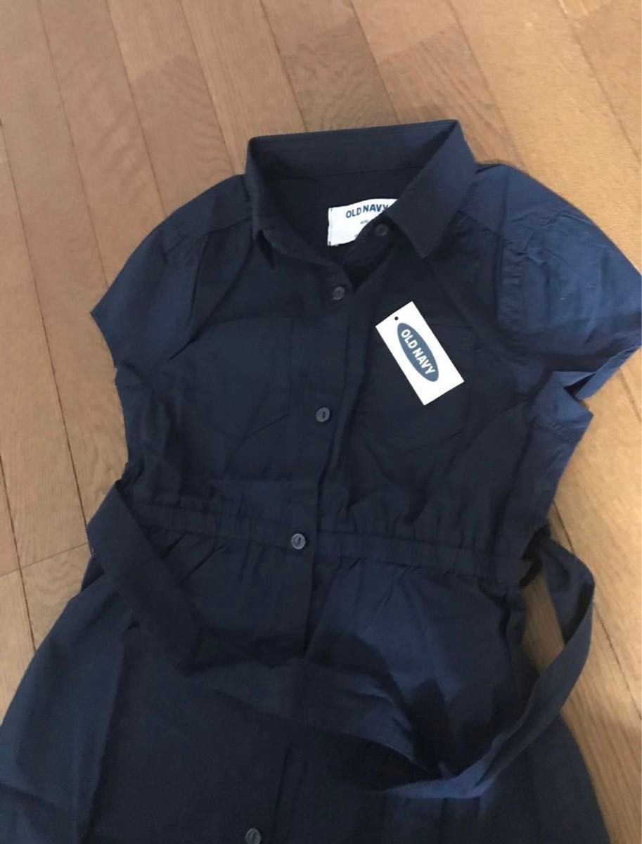 OLD NAVY フォーマルワンピース　卒園式　入学式　発表会　ユニフォーム　ガールズ　形状記憶コットン素材　サイズ100cm