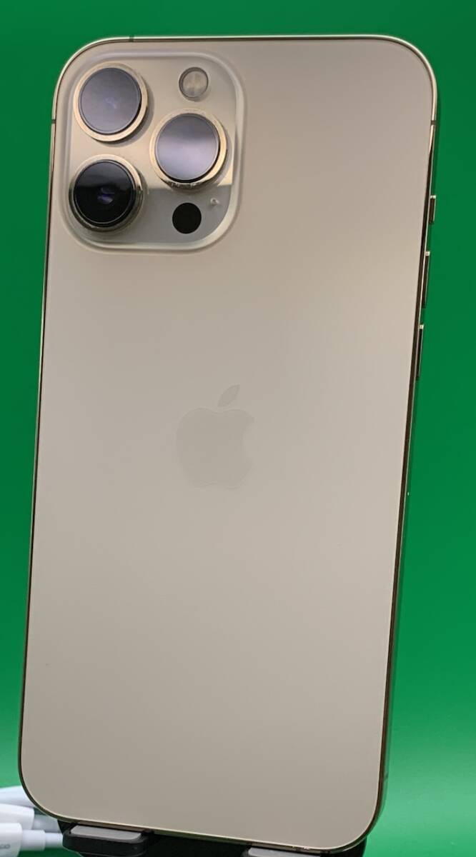 ★激安・訳あり iPhone 13 Pro Max 512GB SIMフリー 最大容量88% 格安SIM可 docomo ○ MLJV3J/A ゴールド 中古 643613 3