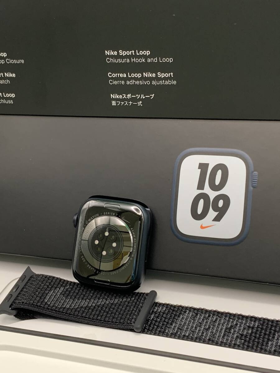 ★未使用 Apple Watch Series7 45mm GPS+Cellularモデル 32GB 最大容量100% MKMU3J/A ミッドナイト MB0456 6_画像6