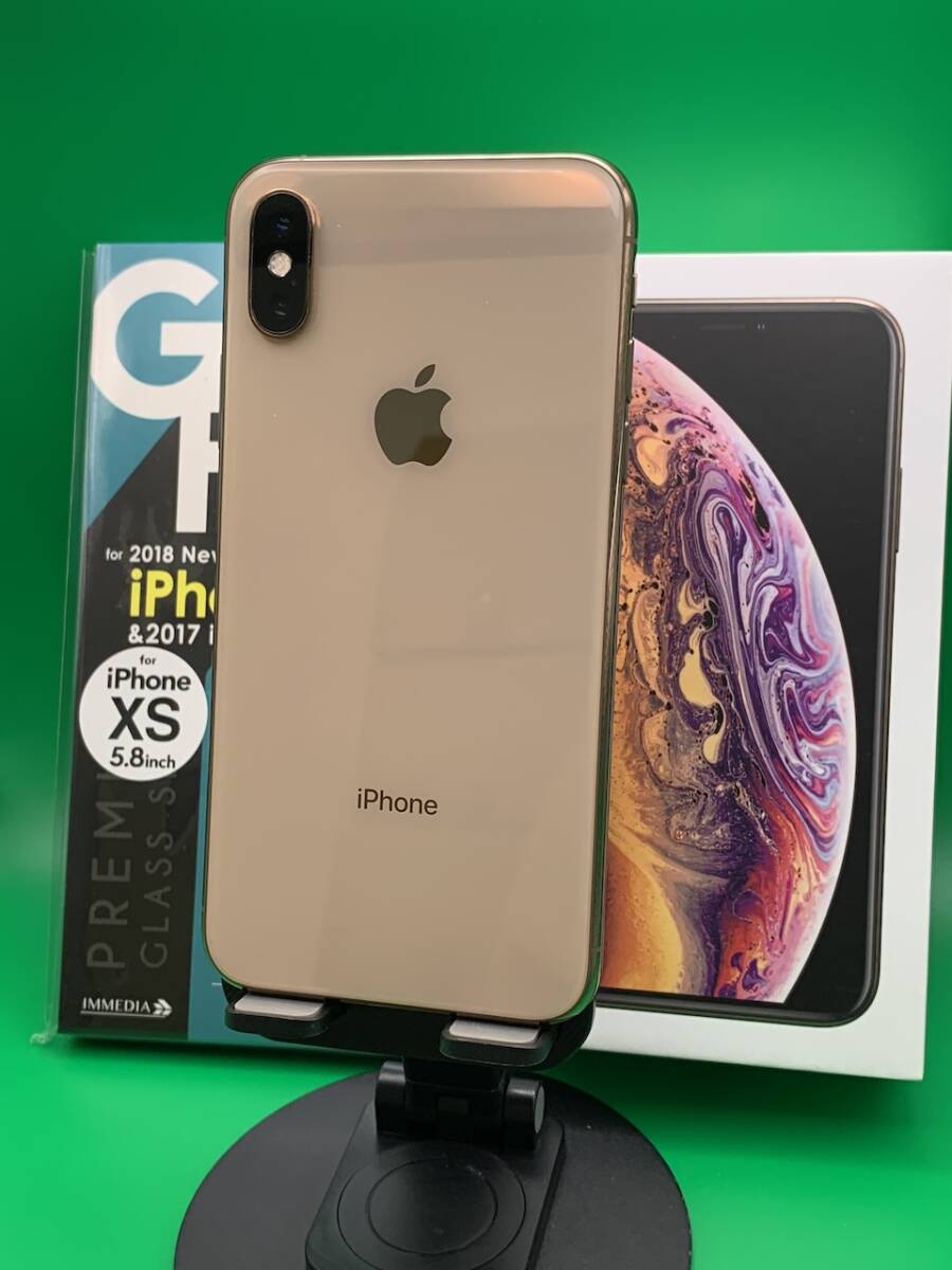 ★本体美品 iPhone XS 256GB SIMフリー 格安SIM可 KDDI ○ MTE22J/A ゴールド 中古 新古品 BP2238 4の画像4