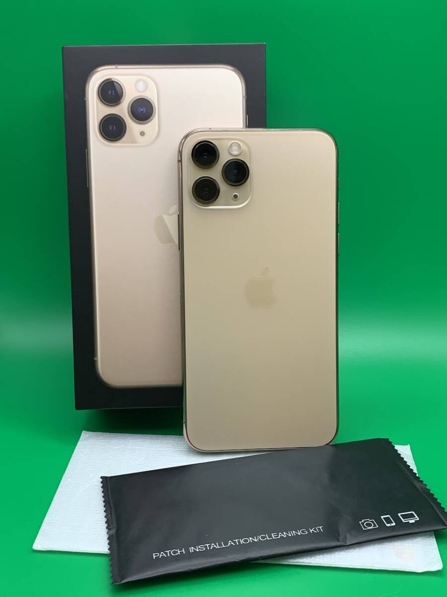 ★本体美品 iPhone 11 Pro 64GB SIMフリー 最大容量97% 格安SIM可 Apple SIMフリー 3F860 J/A ゴールド 中古 新古品 WD0973 デモ機 2の画像4