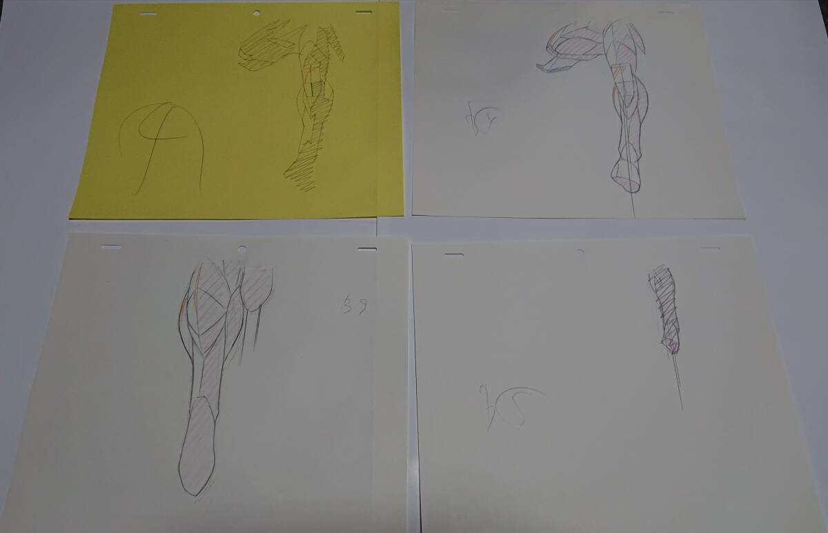 超者ライディーン OP 原画 修正原画１５枚セット Aの画像3