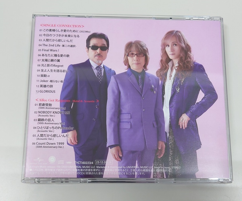 CD THE ALFEE SINGLE CONNECTION ＆ AGR Metal ＆ Acoustic 通常盤 TYCT-60223 4988031603505_画像3