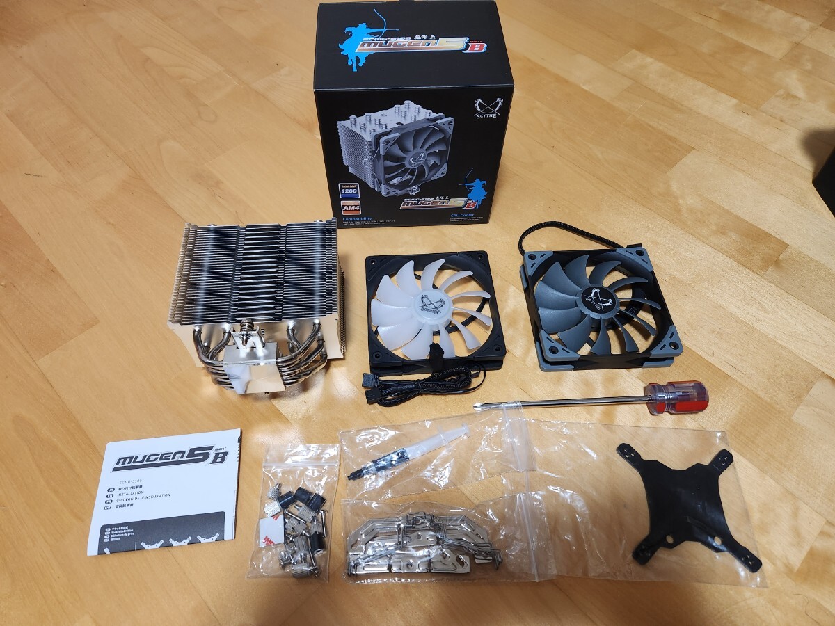 送料無料 中古 サイズ SCYTHE MUGEN5 Rev.B / 無限五 リビジョンB / SCMG-5100 / KAZE FLEX 120 ARGB PWM 1800RPM 付き_画像1