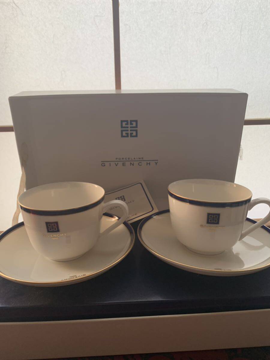 ジバンシー ペア カップ 、保管品 、コーヒーカップ ティーカップ GIVENCHY 、の画像1