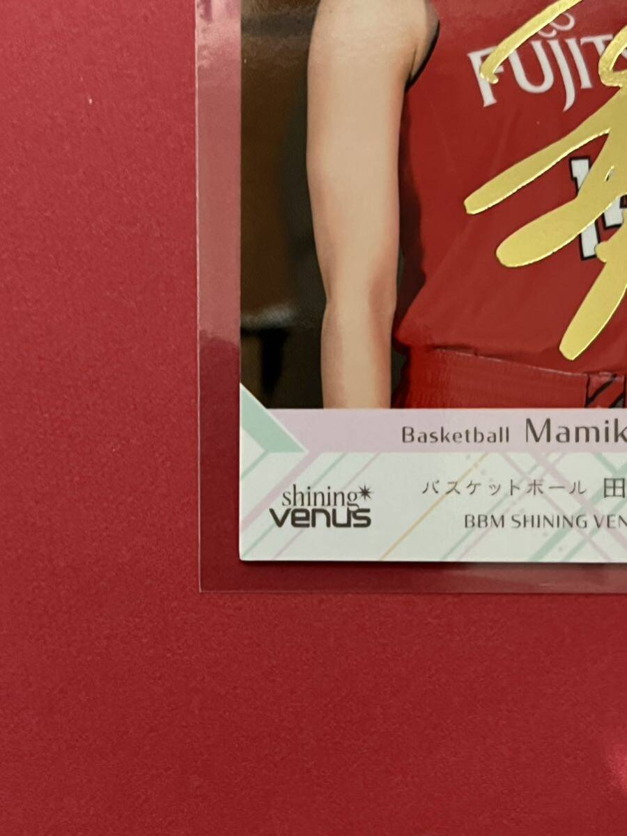 【 田中真美子 】 100枚限定 金箔サインカード ルーキー 2020 BBM Shining Venus シャイニングヴィーナス バスケットボール女子 ドジャースの画像5