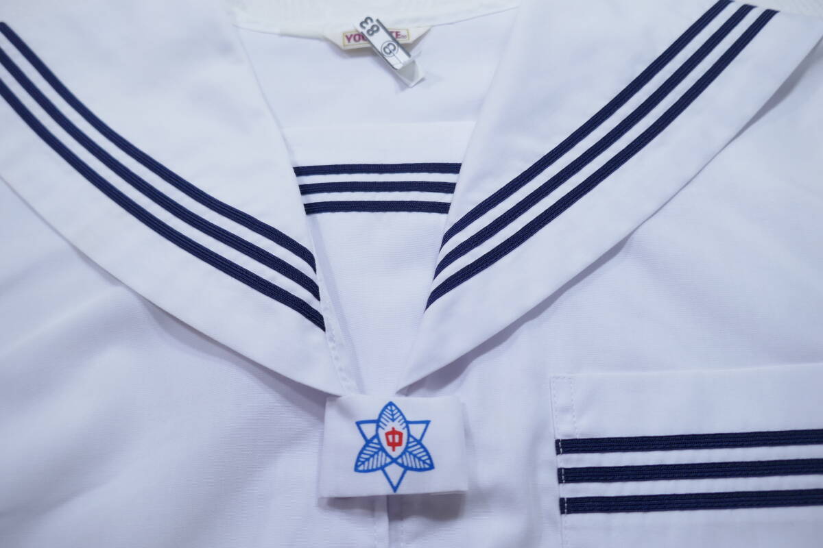 Yahoo!オークション - 9 千葉県 若葉中学校 夏半袖セーラー服 Yahoo!オークション - 9 千葉県 若葉中学校 夏半袖セーラー服