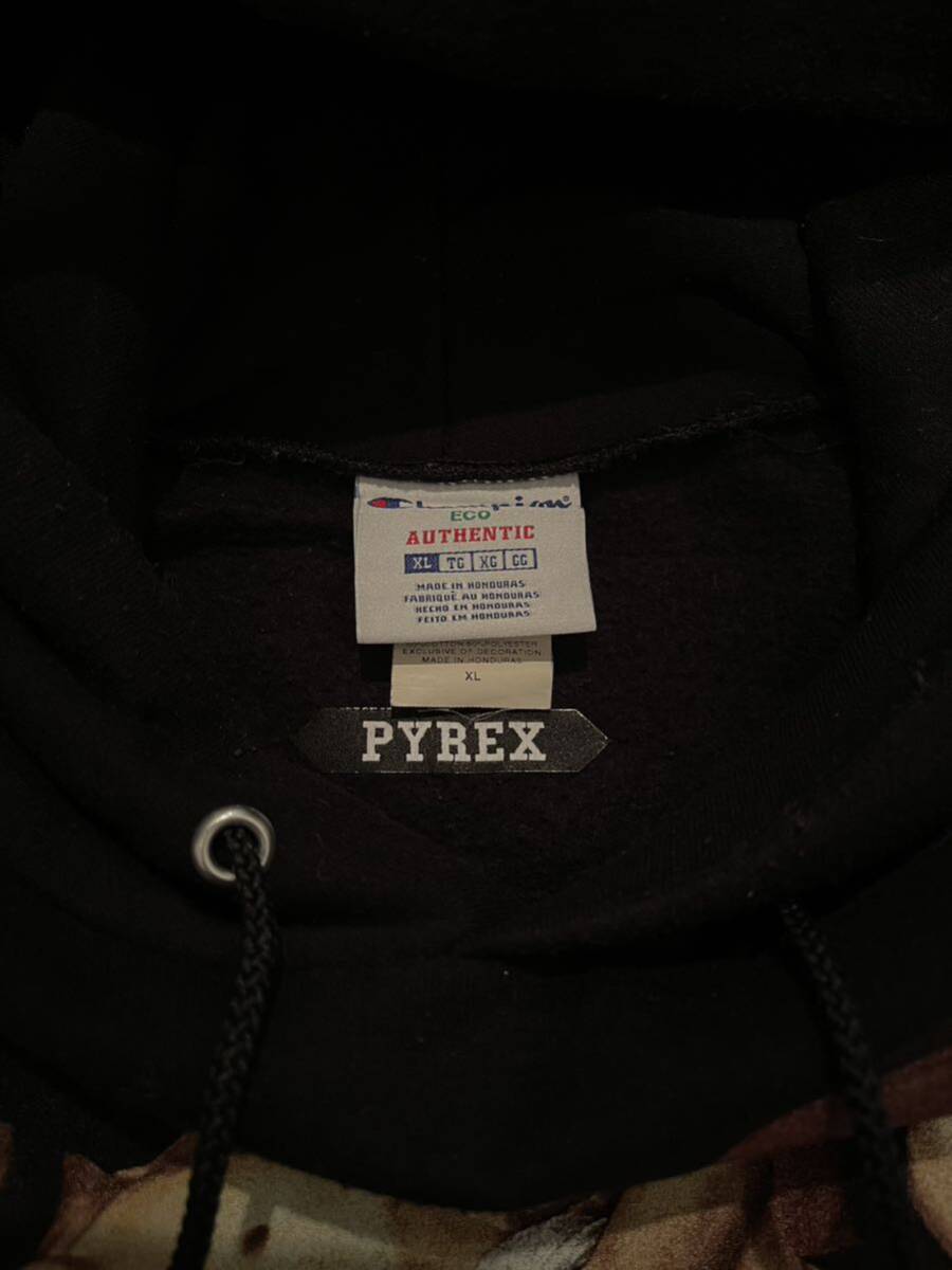 海外正規品 Pyrex Vision Religion Hoodie Black XLサイズ パイレックス ヴィジョン フーディー 黒 パーカー Champion チャンピオンの画像3