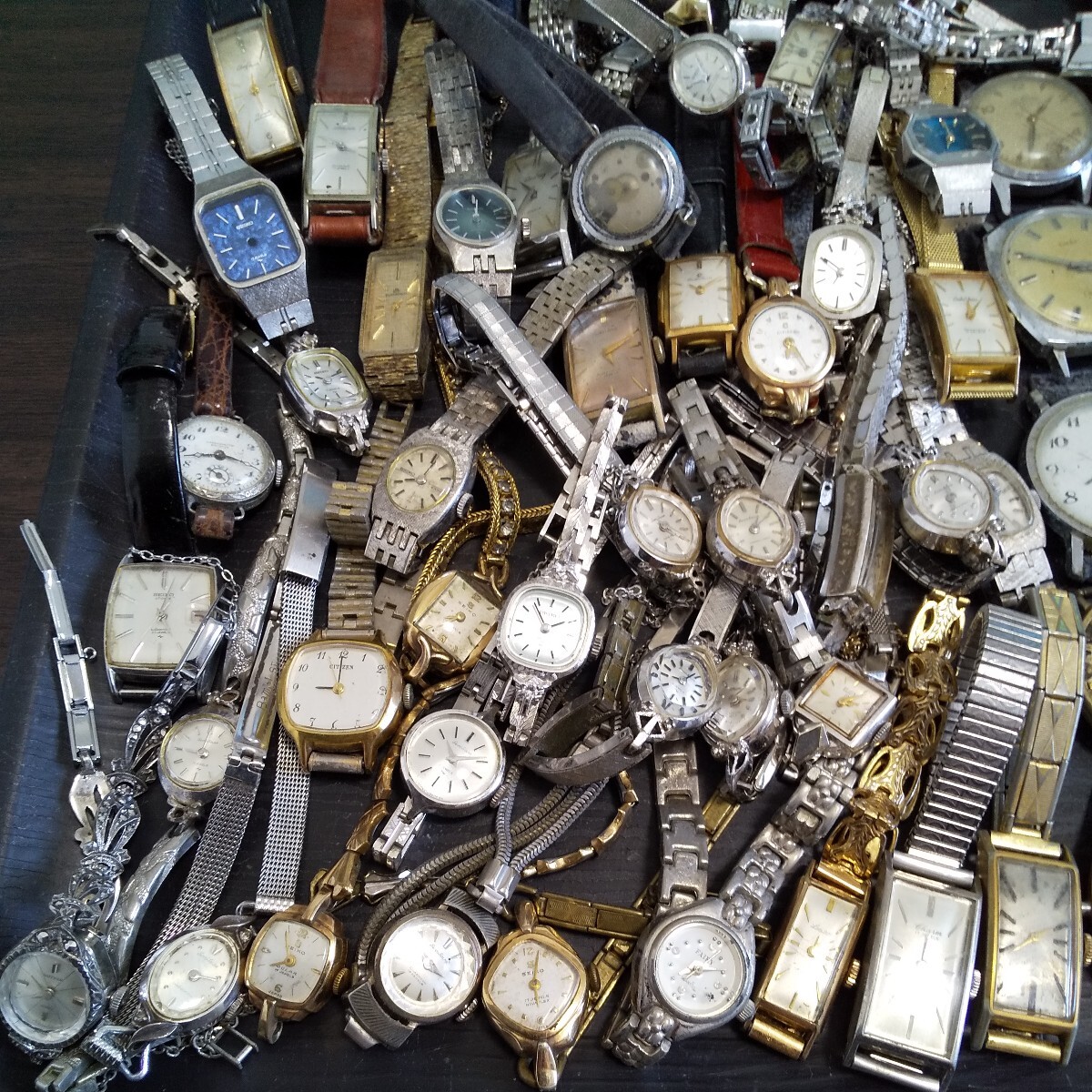 年代物腕時計まとめて SEIKO CITIZEN ORIENT TIMEX など合計100個 レトロ アンティーク ヴィンテージ_画像4