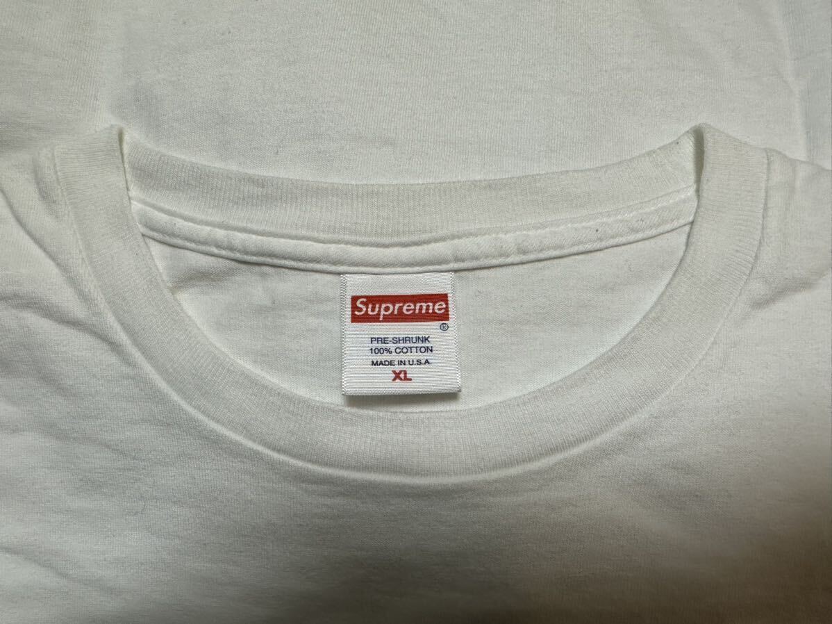 XL Supreme Futura Logo Tee JUSTICE FOR ALL White XLarge シュプリーム フューチュラ ロゴ 半袖Tシャツ ホワイト 白 20FW week1