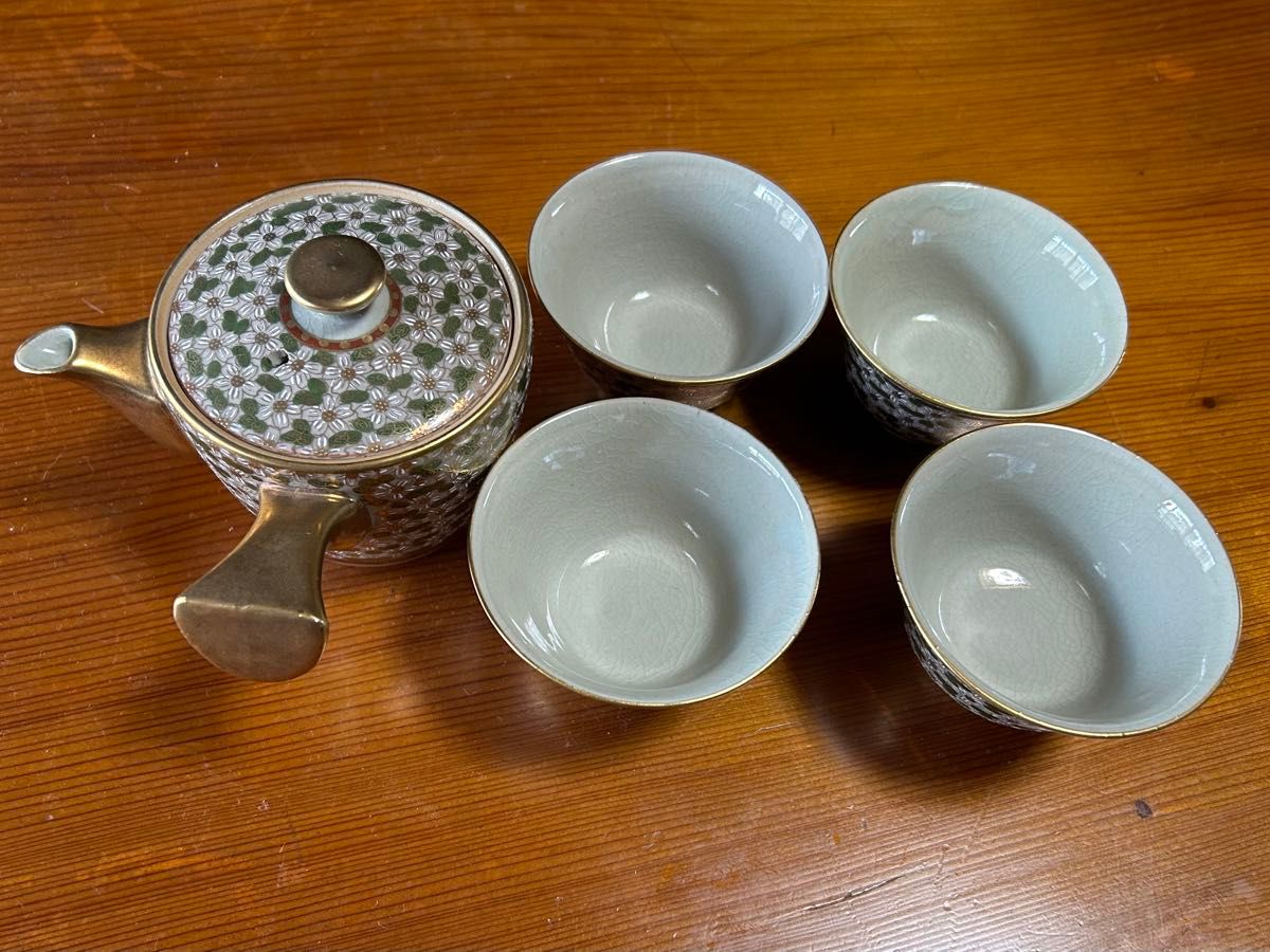 九谷焼 急須湯呑み茶碗セット