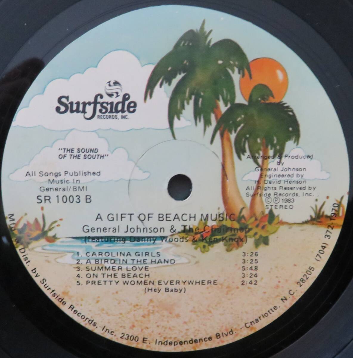 General　Johnson　＆　The　Ghairmen／A　Gift　of　Beach　Music（Surfside　1003）　USオリジナル盤　_画像4