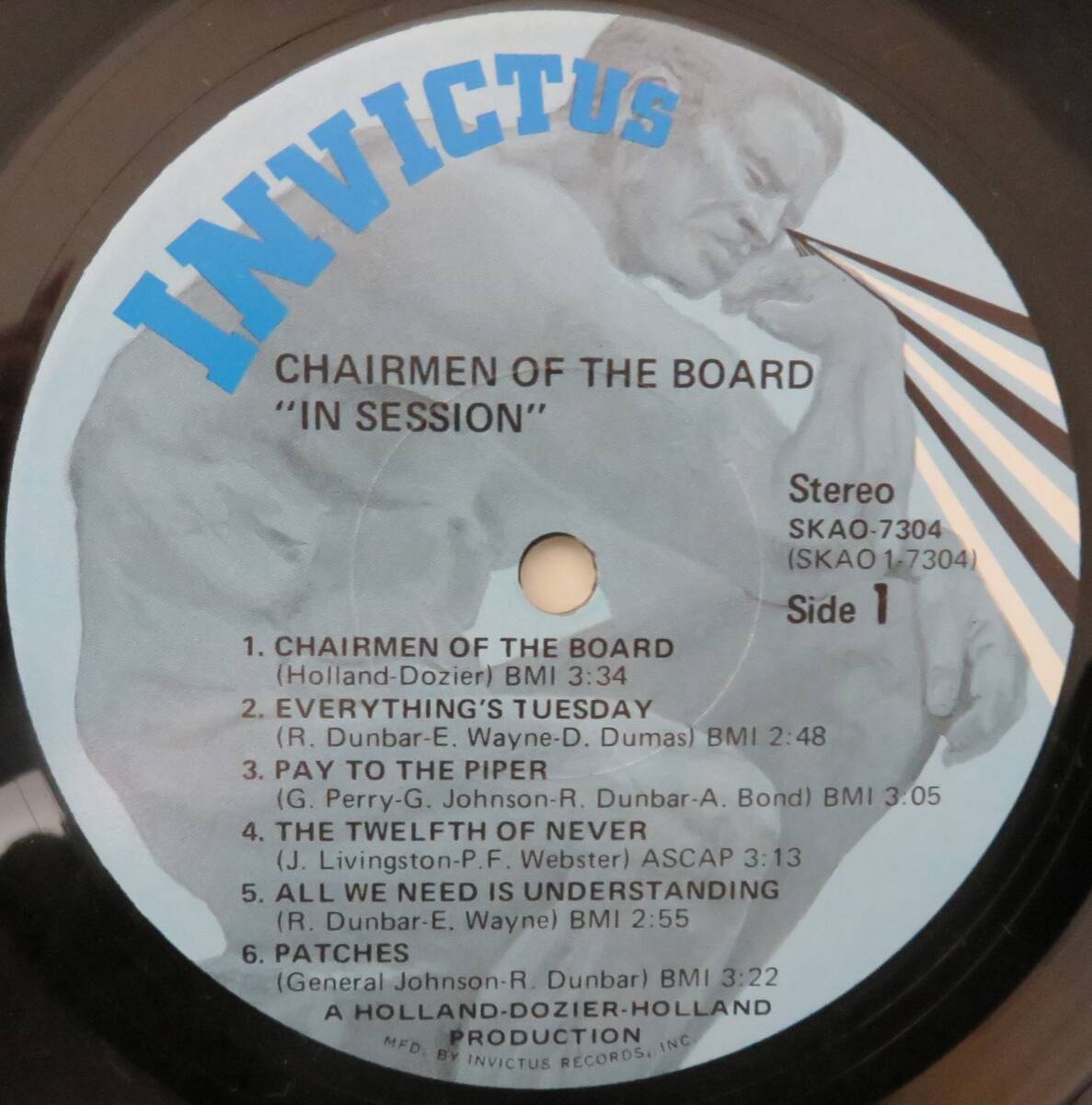 THE　CHAIRMEN　OF　THE　BOARD／IN　SESSION（INVICTUS　7304）　USオリジナル盤　_画像4