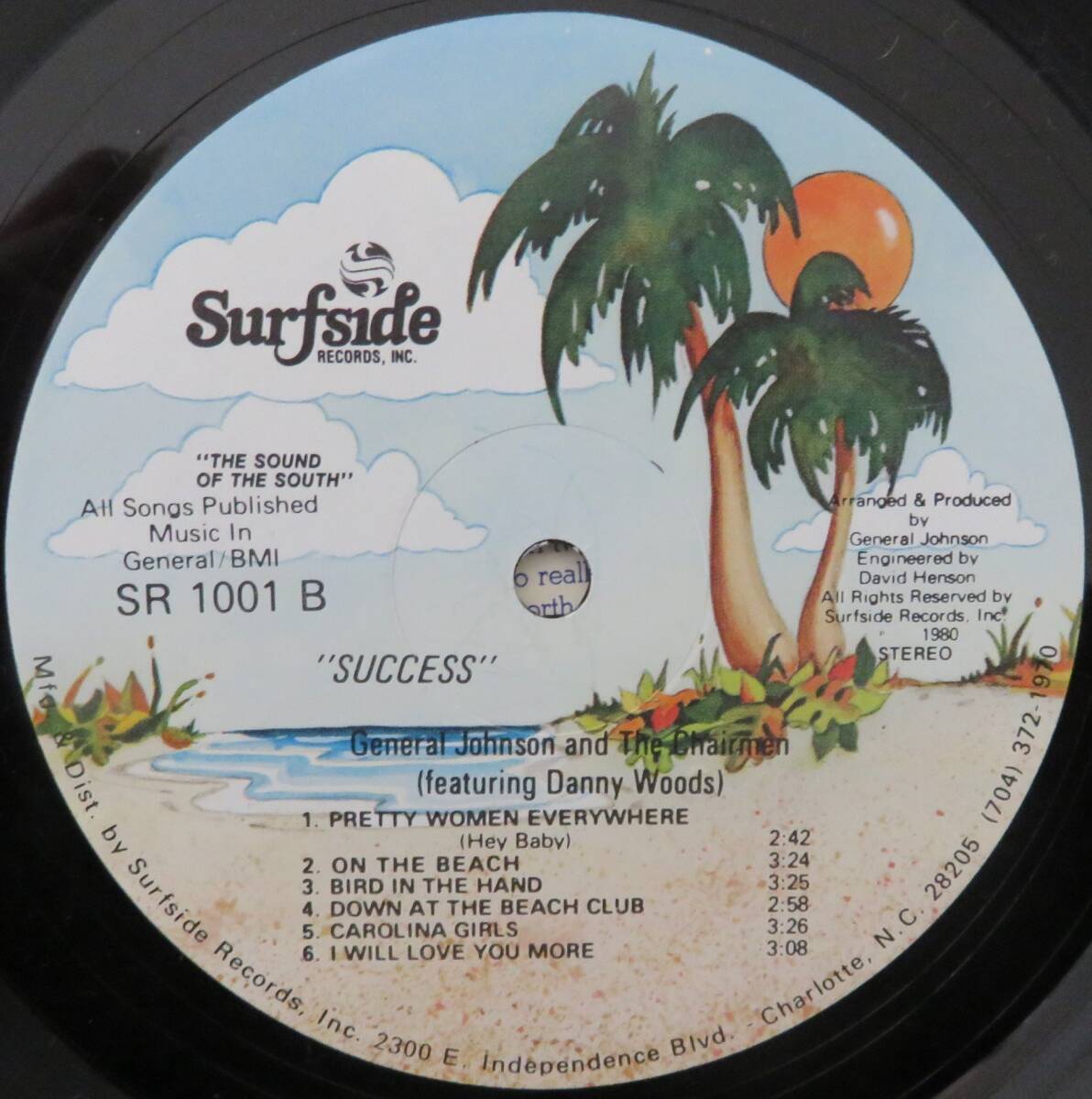 General Johnson and The CHAIRMAN also featuring Danny Woods／SUCCESS（Surfside 1001） USオリジナル盤 の画像6