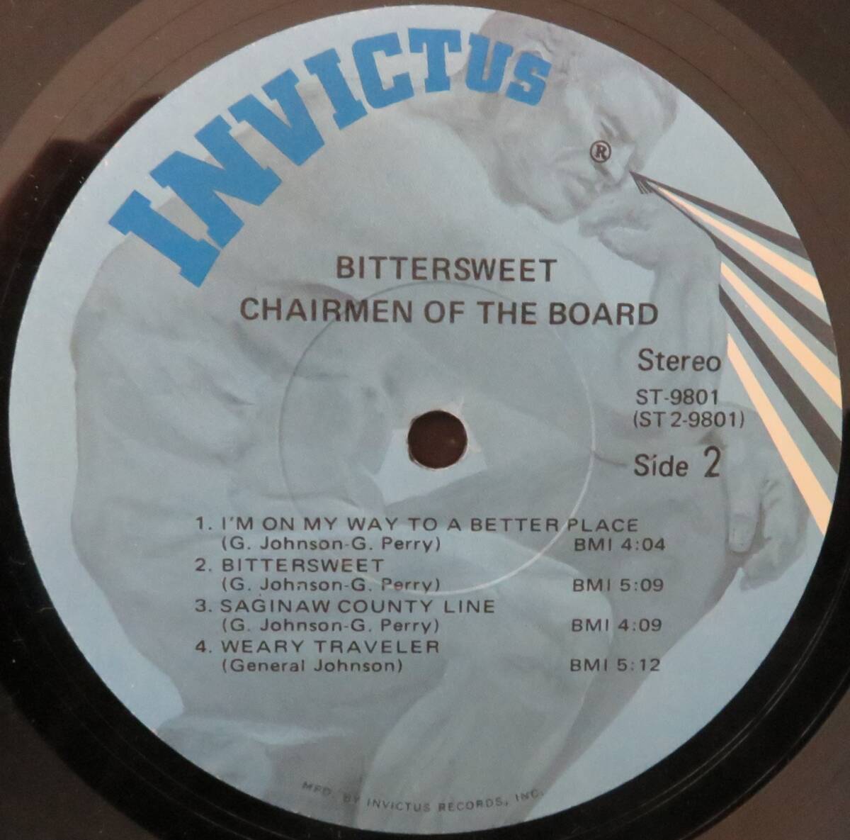CHAIRMEN OF THE BOARD／BITTERSWEET（INVICTUS 9801） USオリジナル盤 の画像4