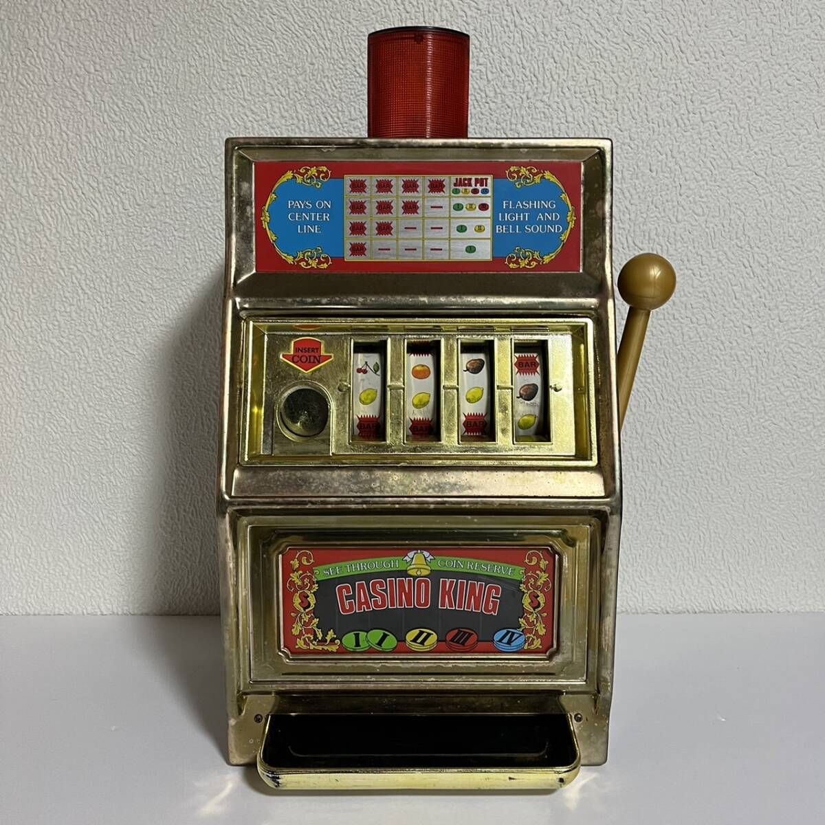 【USED品・ジャンク扱い現状品】CASINO KINGカジノキングスロットマシンの画像1