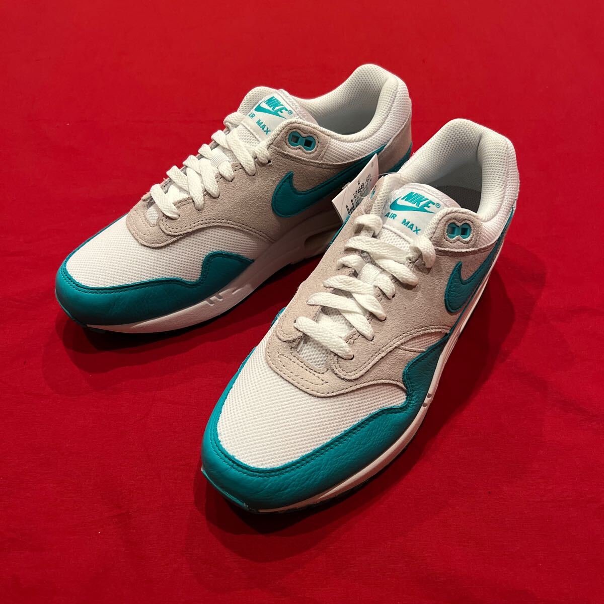 定価19,800円　27cm　NIKE　ナイキ　AIR MAX 1 SC　エアマックス1　新品　CLEAR JADE　DZ4549　ティファニーブルー　スニーカー　atmos_画像2