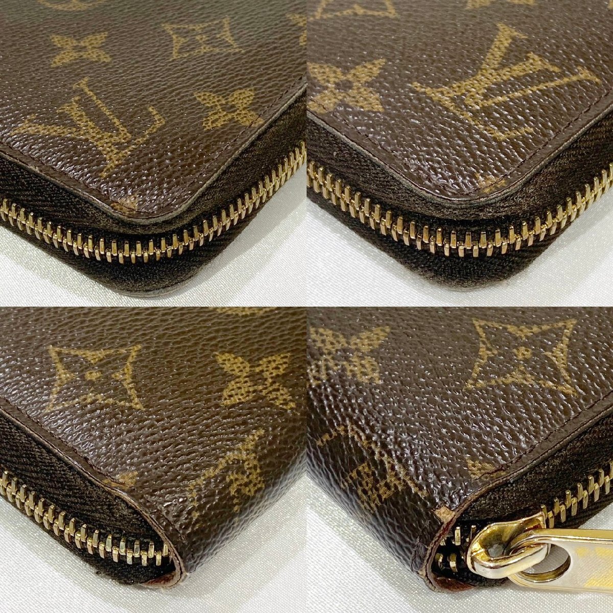 Louis Vuitton M60017 ルイヴィトン モノグラム ジッピーウォレット 長財布 現状品お渡し 箱付き 定番 まだまだ使用可能 人気 PVC S2498_画像5