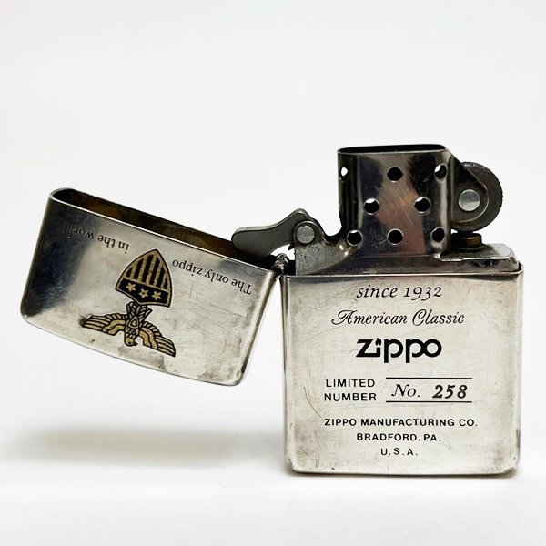 着火未確認 Zippo ジッポライター 1994 American Classic アメリカンイーグル LIMITED シルバー色 オイルライター 現状品 中古 レア HK0130_画像7