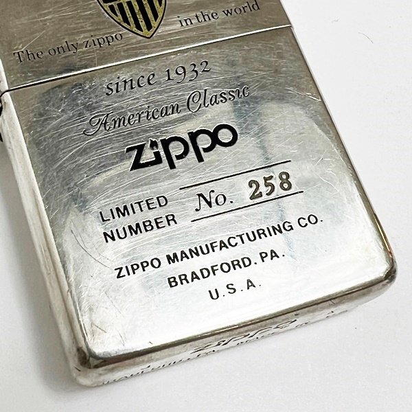 着火未確認 Zippo ジッポライター 1994 American Classic アメリカンイーグル LIMITED シルバー色 オイルライター 現状品 中古 レア HK0130_画像3