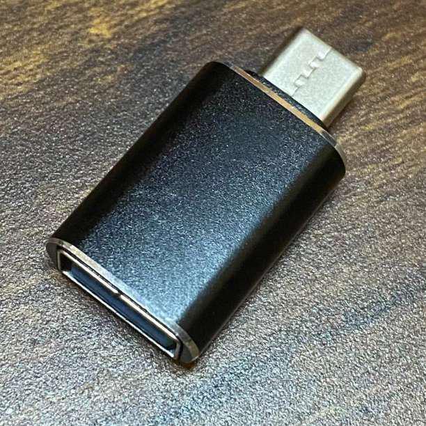 Type-c アダプタ USB3.0 Type-c to USB 接続 黒_画像1