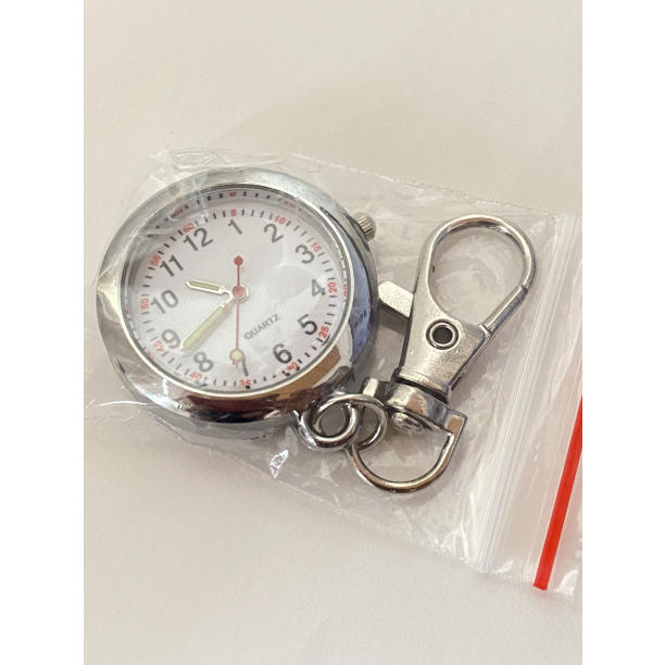 ナースウォッチ シルバー シンプルな時計盤で見やすい！脈拍計測 心拍 看護士の画像5
