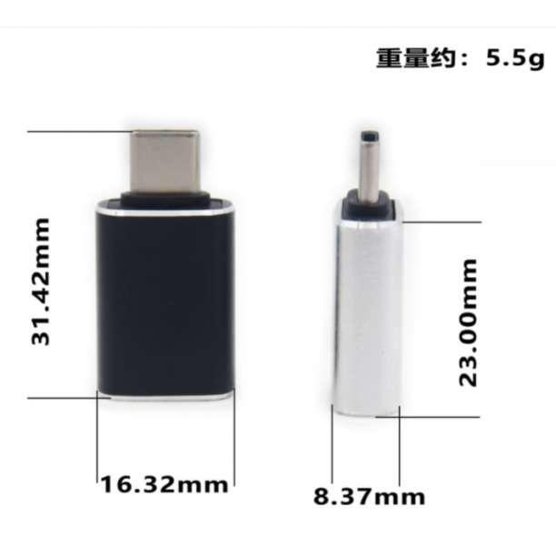 Type-c アダプタ USB3.0 Type-c to USB 接続 銀_画像6