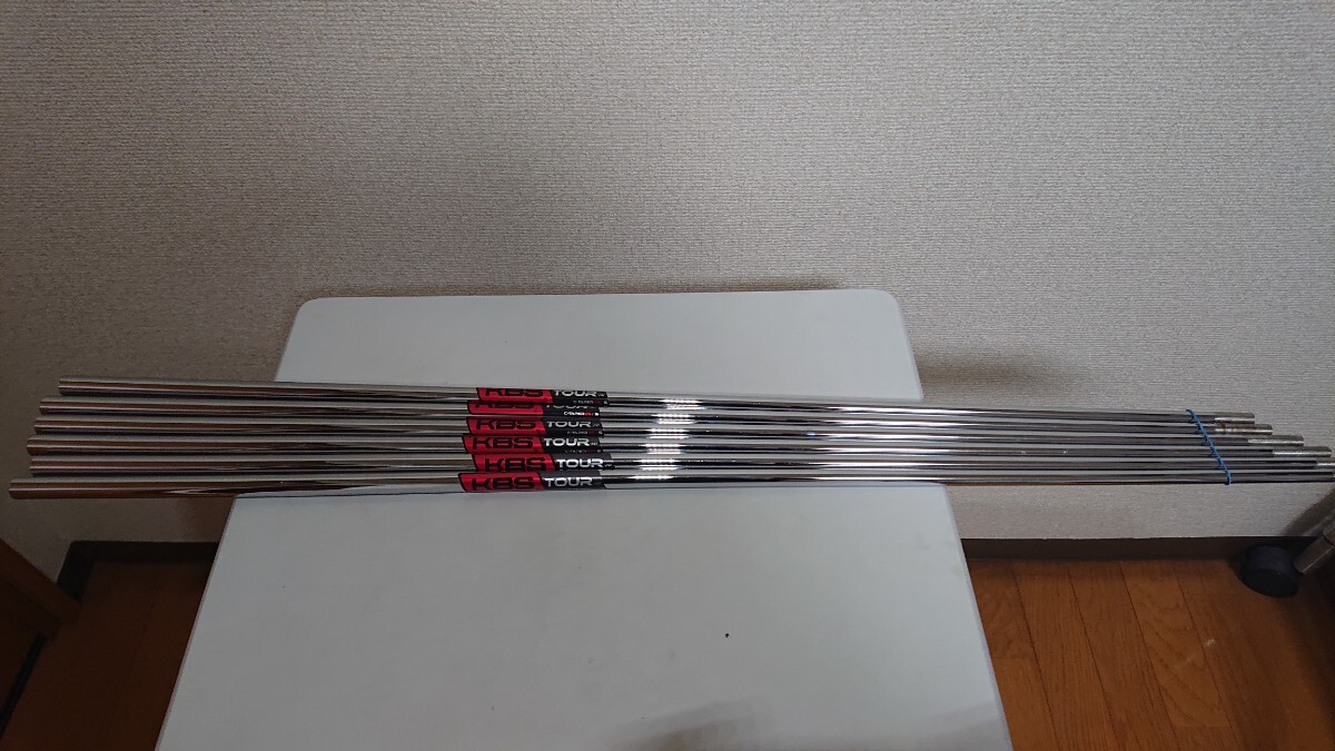 【KBS C-TAPER 95 S】中古6本 セット アイアン　シャフト のみ 5番〜Pw リシャフト TOUR KBS フレックスS c テーパー_画像2