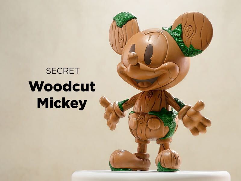 popmart DISNEY 100th Anniversary Mickey Ever-Curious シリーズ secert Woodcut Mickey_画像1