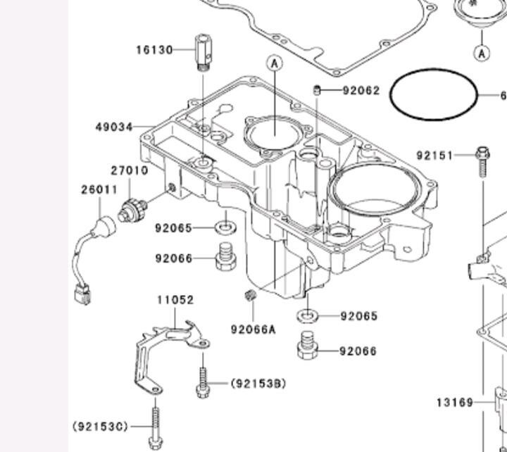 カワサキ純正リリーフバルブAssy 品番 16130-1058 バリオス_画像3