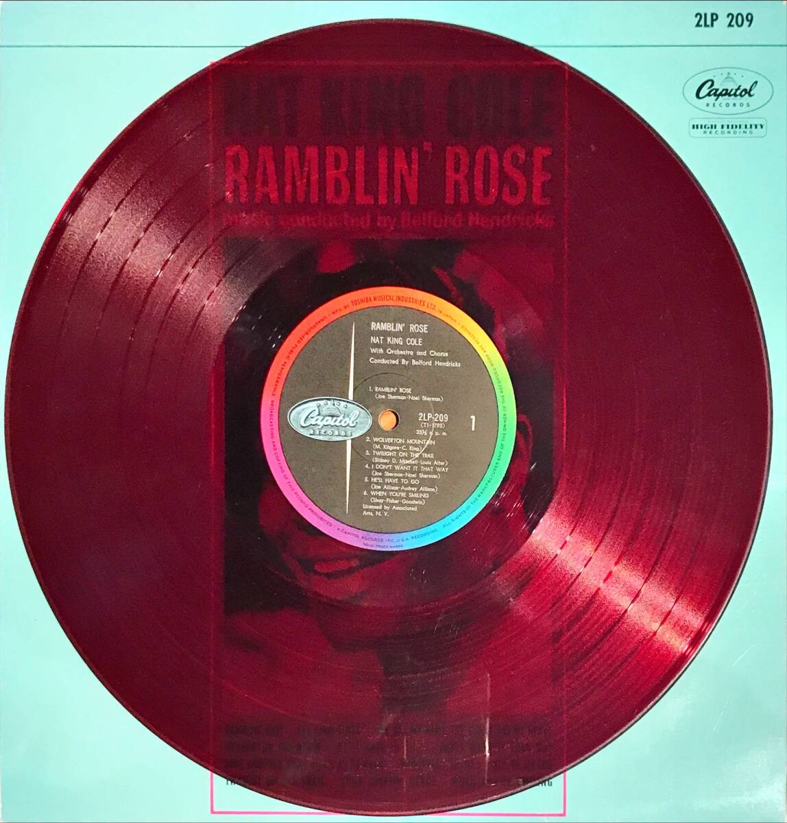 Nat King Cole Ramblin' Rose 赤盤_画像3