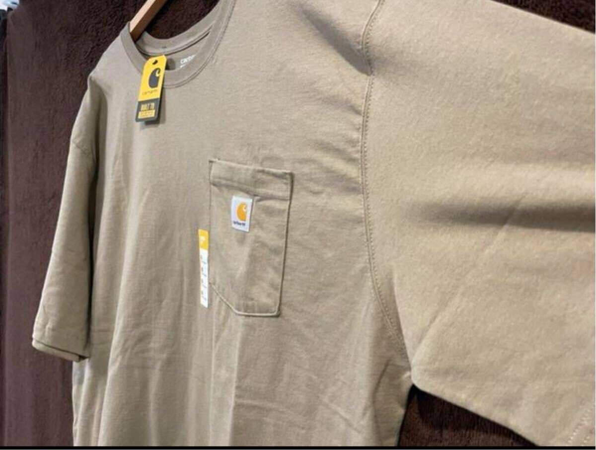 【新品未使用】Carhartt カーハート 半袖 ポケットTシャツ サイズXL ベージュ_画像4
