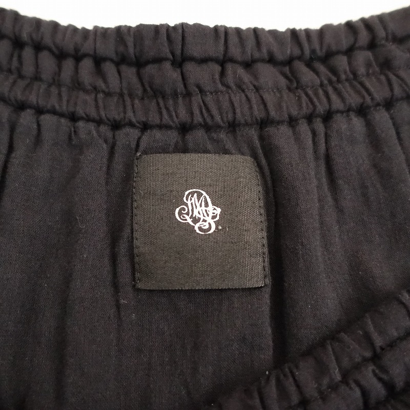 // mezzo ndoso il maison de soil * cotton pin tuck skirt *2 cotton thin long flair Easy black (msk27-2402-98)[80C42]