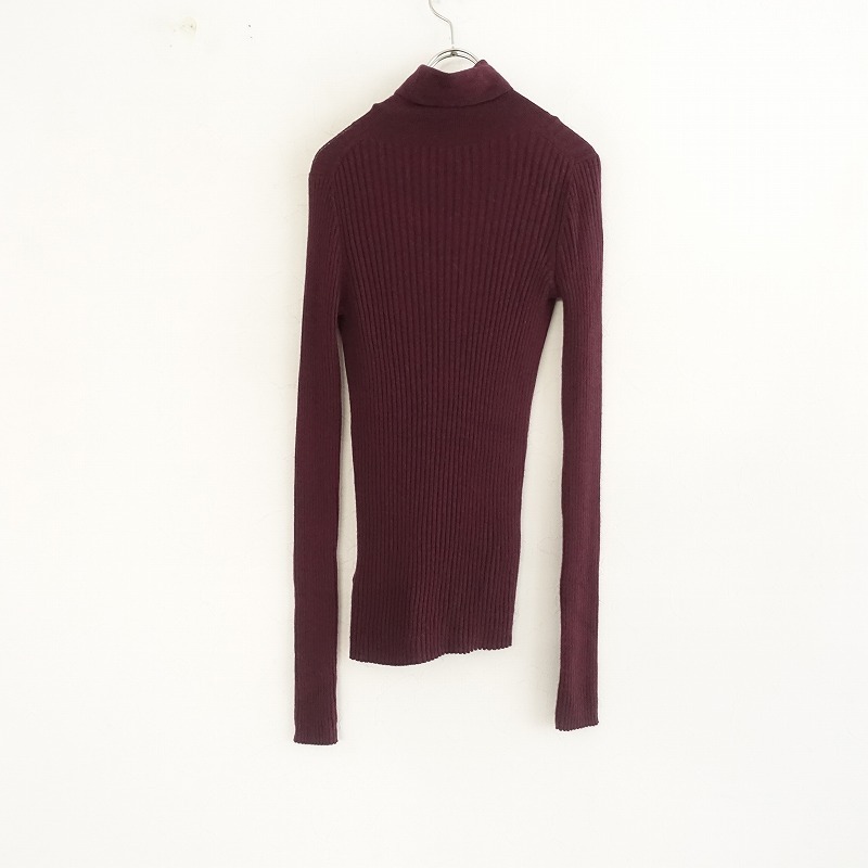 //【定価2万】アパルトモン L’APPARTEMENT *WIDE RIB KNIT ウールワイドリブニットプルオーバー*タートル(1-2402-609)【81C42】_画像2