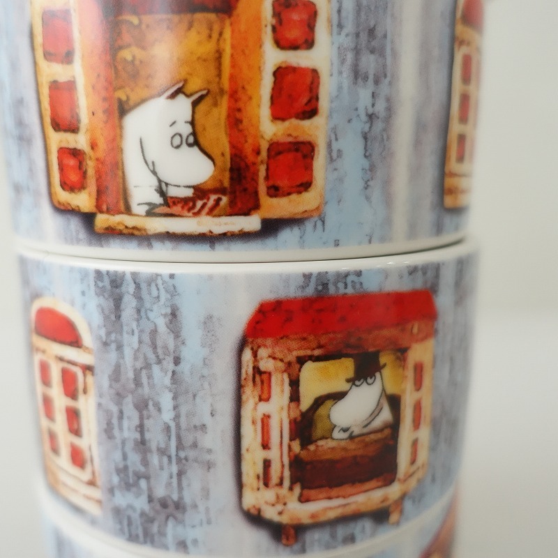 //【非売品】MOOMIN *スタッキング ムーミンハウス*キャニスターインテリアオブジェ一番くじ【陶器】(wa85-2402-113)【22C42】_画像6