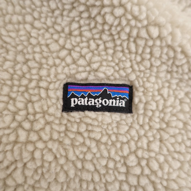 パタゴニア Patagonia *レトロX ベスト*キッズXSボアフリーススタッドアップカラージップアップ配色使い(jk2-2403-140)【03C42】_画像6