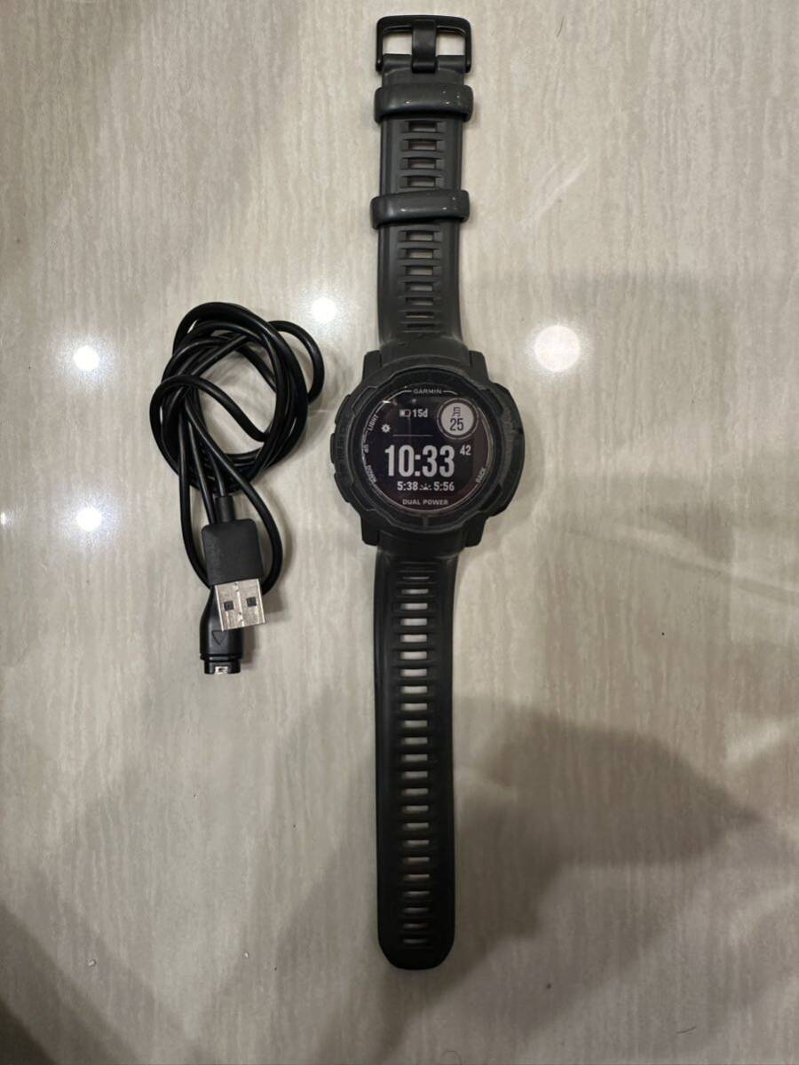 ガーミン GARMIN INSTINCT2 DUAL POWER グラファイト