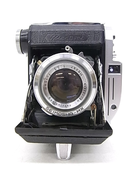 e11366　Pearl III Hexeer 1:3.5 f=75mm SEIKOSHA-MX パール 蛇腹カメラ ジャンク品_画像1