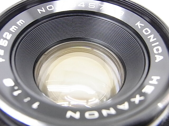 h0754 KONICA HEXANON 1:1.8 f=52mm　コニカ　カメラ　レンズ_画像5