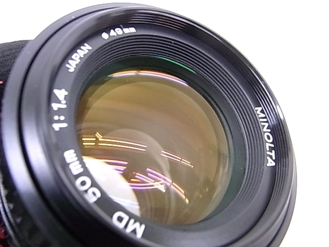 h0772 MINOLTA MD 50mm 1:1.4 φ49mm　ミノルタ　カメラ　レンズ_画像5