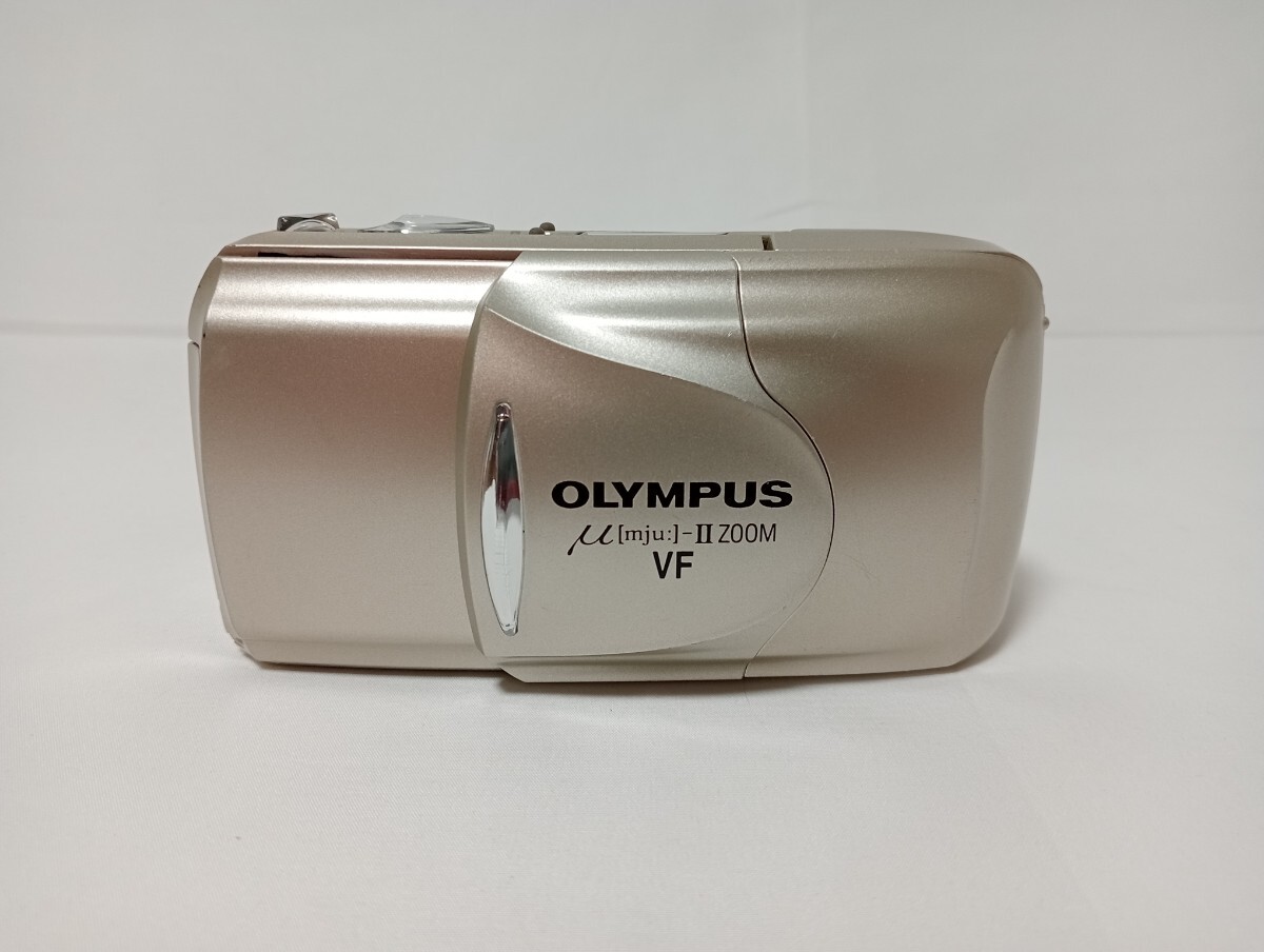 【130】OLYMPUS オリンパス μ Ⅱ ZOOM VF ミュー 2 ズーム コンパクトフィルムカメラ 動作未確認_画像2