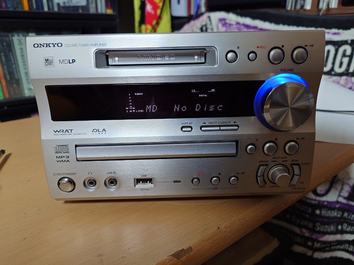 ジャンク品　fr-n7xx ONKYO　コンポ　md CD アンプ