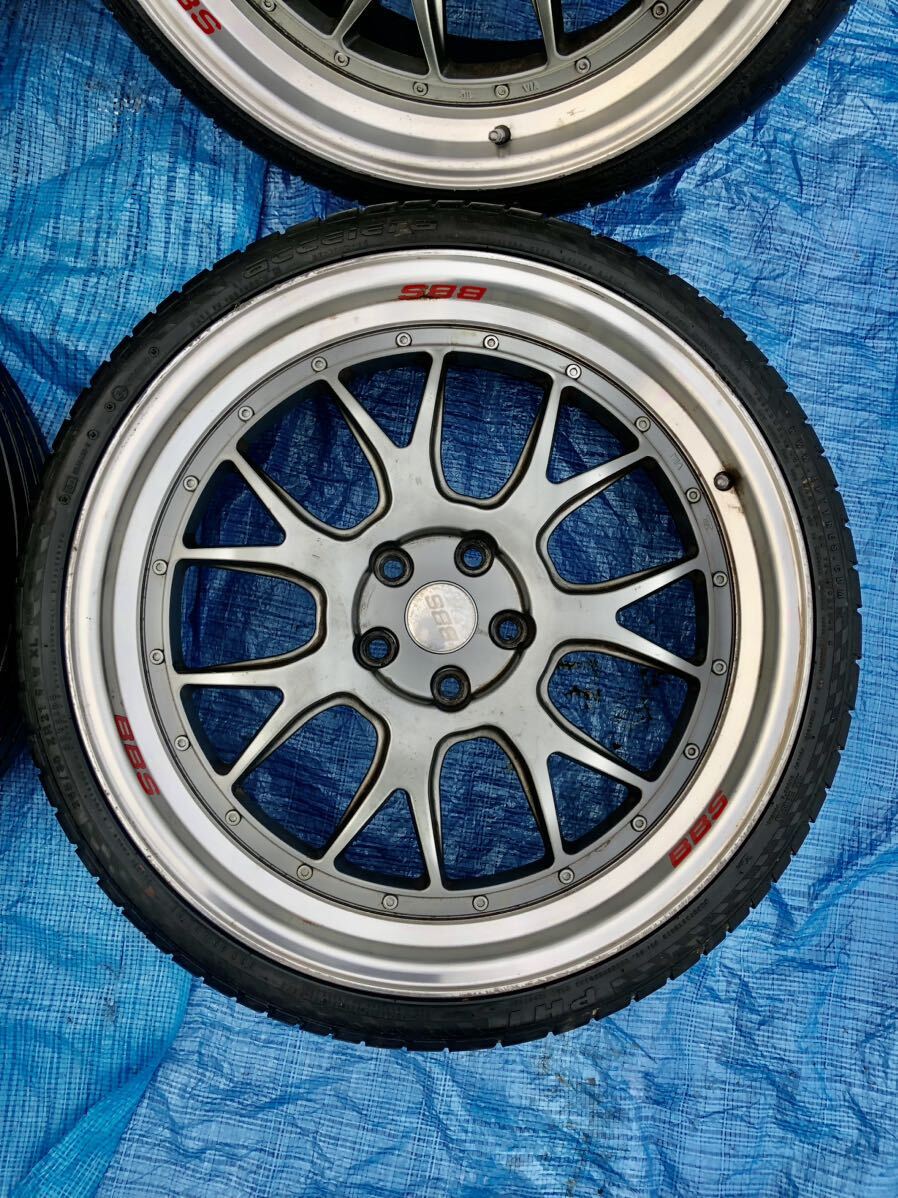 BBS風 アルミホイール 5穴 21X9J 21x10J PCD120 ET40アクセレラタイヤ 255/30ZR21 95W XL 2014年式 溝5.5 _画像5