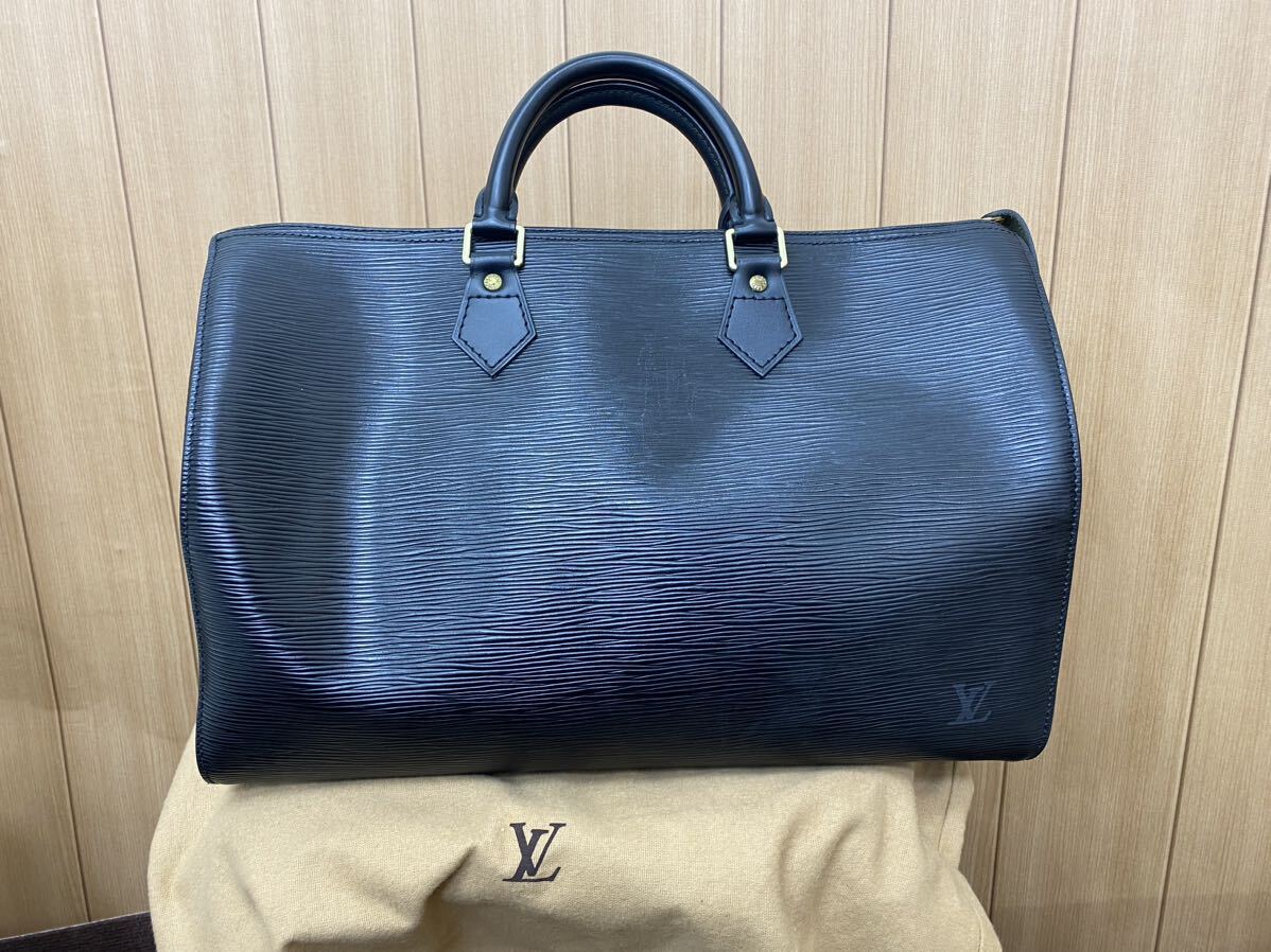 エピ ハンドバッグ LOUIS VUITTON ルイヴィトン ノワール ブラック ルイ ヴィトン ミニボストンバッグ スピーディ_画像2