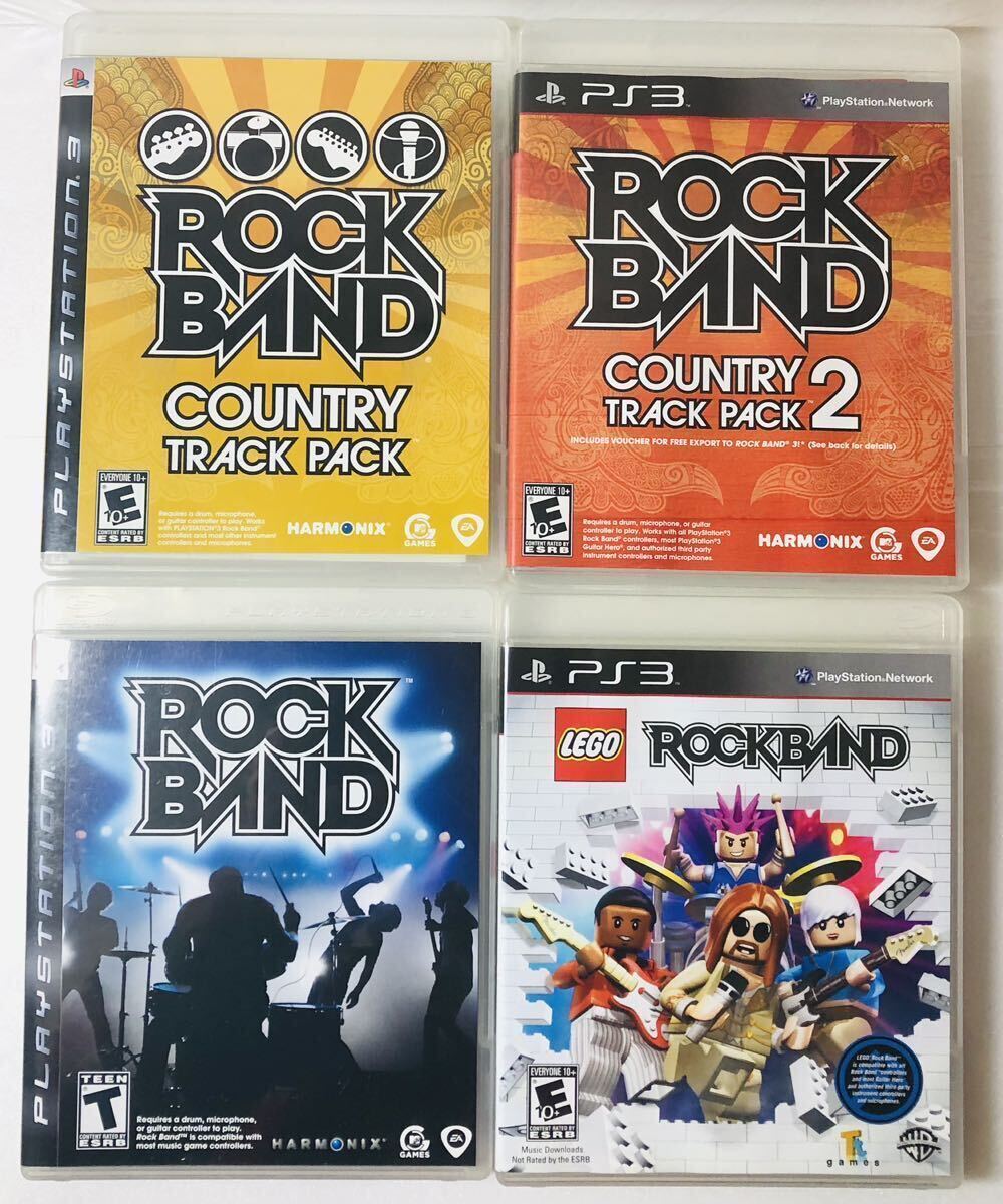 ROCK BAND 輸入版 4本セット （ EA ゲーム PS3 プレーステーション3 ）LEGO COUNTRY TRACK PACK COUNTRY TRACK PACK2_画像1